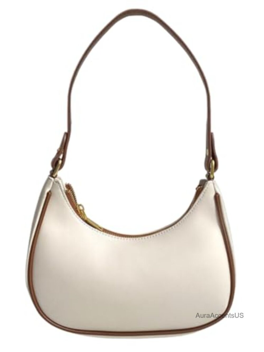 PU Leather Small Crescent Shoulder Bag Crossbody Mini Clutch Purse